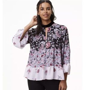 LOFT Keyhole Blouse
